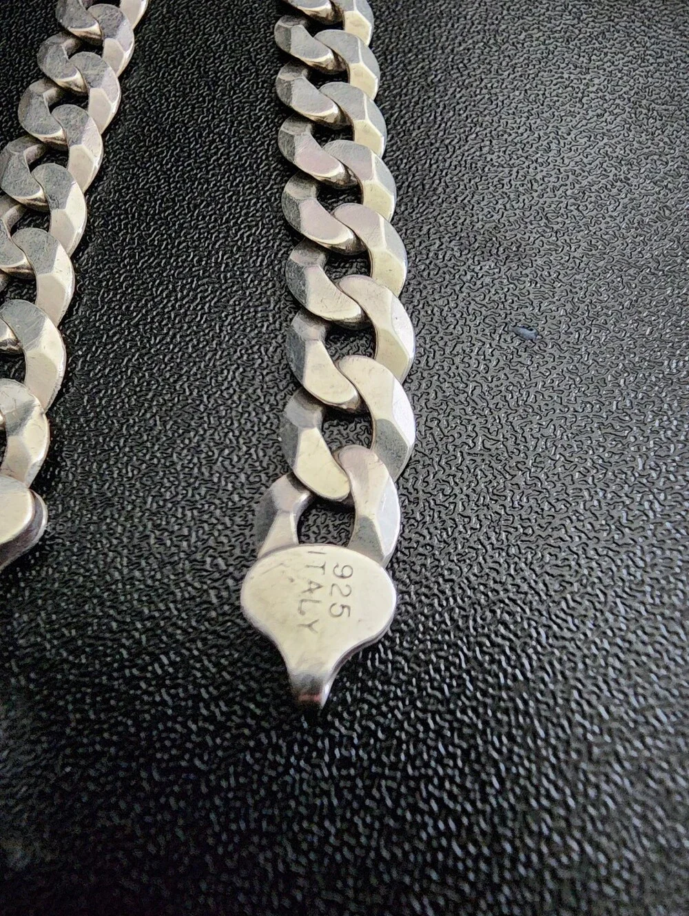 Sterling Silver Cuban Link Bracelet with Lobster Clasp